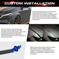 thumbnail image 5 of Xotic Tech 2pcs 45mm Car Adjustable Front Rear Bumper Lip Splitter Trunk Corner Edge Fender Hatch Lid Body Panel Fixed Lock Bar Support Strut Tie Rod Fastener Lever Universal Kit, Carbon Fiber Blue, 5 of 8