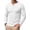 White, variant on RICHCOIN Men's V Neck Long Sleeve Shirts Slim Fit Basic T Shirts Ribbed Fashion Tee