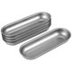 thumbnail image 2 of 5 Pcs Hot Dog Mold Carbon Steel Sausage Molds Non Stick Bakeware Oval Hot Dog Bun Baking Pan for DI, 2 of 5