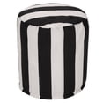 thumbnail image 4 of Majestic Home Goods  Vertical Stripe Indoor / Outdoor Ottoman Pouf 16" L x 16" W x 17" H, 4 of 5