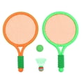 thumbnail image 1 of 1 Set Kids Outdoor Sports Tool Outdoor Badminton Rackets Tennis Rackets and Ball Set for Kids (Random Color), 1 of 8