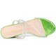 thumbnail image 4 of Women's Strappy Rhinestone Block Heel Slide Sandals Green US 5/UK 3/EU 36, 4 of 6