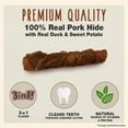 thumbnail image 4 of (3 pack) Cadet Gourmet Triple Chews Pork Hide Twists Duck & Sweet Potato (6 Count), 4 of 11