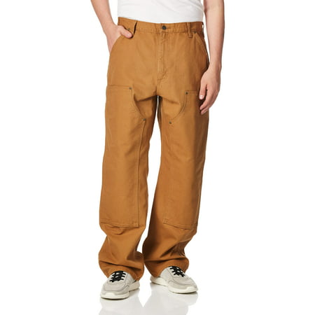 Carhartt Men's Double Front Work Dungaree Washed Duck,Brown,44 x 32 ...