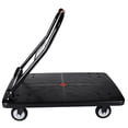 thumbnail image 5 of 35-3/4" Long x 24" Wide Platform Truck, Foldable Handcart with 5'' TPR 360-Degree Silent Wheels, 660lbs Heavy-Duty Push Dolly Cart, 4 Steel Load-Bearing Beams for Warehouse Garage Home Use, 5 of 10