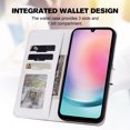 thumbnail image 4 of Compatible with Samsung Galaxy A24 4G Cute Animals Pattern Wallet Case with Card Slots Flip Cover, 4 of 5