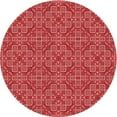 thumbnail image 1 of Ahgly Company Indoor Round Patterned Ferrari Red Area Rugs, 6' Round, 1 of 6