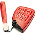 thumbnail image 2 of Vitodeco Leather Key Fob Cover Case Protector Compatible with Acura ZDX, Honda Prologue, Buick Envision - 6 Buttons, Red, 2 of 5