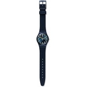 Swatch Gent Biosourced Unisex Watch Casual Plastic Blue Quartz Waterproof Sir Blue