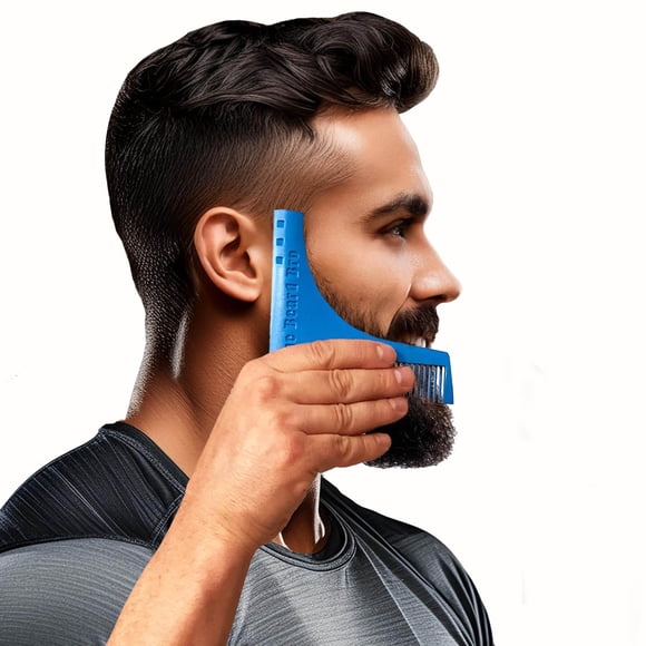 The Beard Bro: 7 herramientas en 1, herramienta profesional para dar forma a la barba para líneas y simetría perfectas: LA PRIMERA Y ORIGINAL
