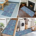 thumbnail image 6 of Vintage Morocco 2'x6' Runner Rug, Traditional Tribal Abstract Geometric Blue Washable Non-Slip Area Rugs for Hallway Kitchen Floor Bedroom Entryway, Laundry Carpet Decoration Indoor Mat, 6 of 9