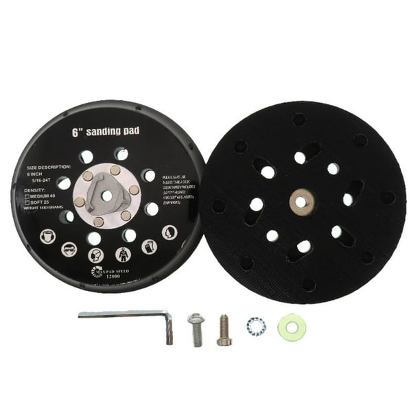 Drywall Sander hook loop Sanding Pad 6 in 17 Holes Polisher