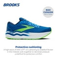 thumbnail image 2 of Zapatillas de correr Brooks Ghost Max 2 para hombre, color azul holandés 11.5, 2 of 6