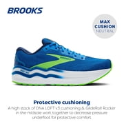 Brooks Men’s Ghost Max 2 Neutral Running & Walking Shoe - Dutch Blue/Green Gecko/Peacoat - 9.5 Medium
