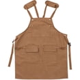 thumbnail image 1 of Miangastore Apron Thickened Washable Canvas Cross Strap Design 1Pcs 30.7In X 25.2In, 1 of 8