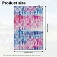 thumbnail image 7 of Yuyamidu Blue Pink Cactus Golf Towel Soft Cleaning Cloth Coral Velvet Large Towels Golf Accessories Lightweight for Cart, Club, Bag, 7 of 7