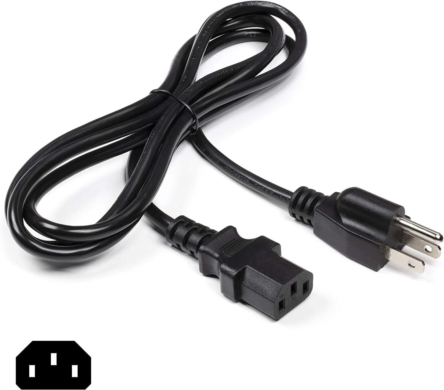 UL 6ft Power Cord For EF EcoFlow Delta 3 / Delta 3 Plus Portable Power Station