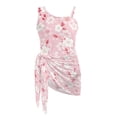 thumbnail image 6 of Tutolipy Girls One Piece Swimsuit with Cover Up Skirt Bathing Suit for Vacation Swimwear, Removable Bra Cutout One Shoulder with Mesh Cover Up 9-10 Years Old, 6 of 10