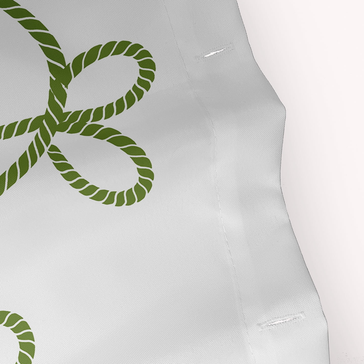 Simply Daisy 70" W x 73" L Sea Ornaments Polyester Shower Curtain, Green [1 Ct]