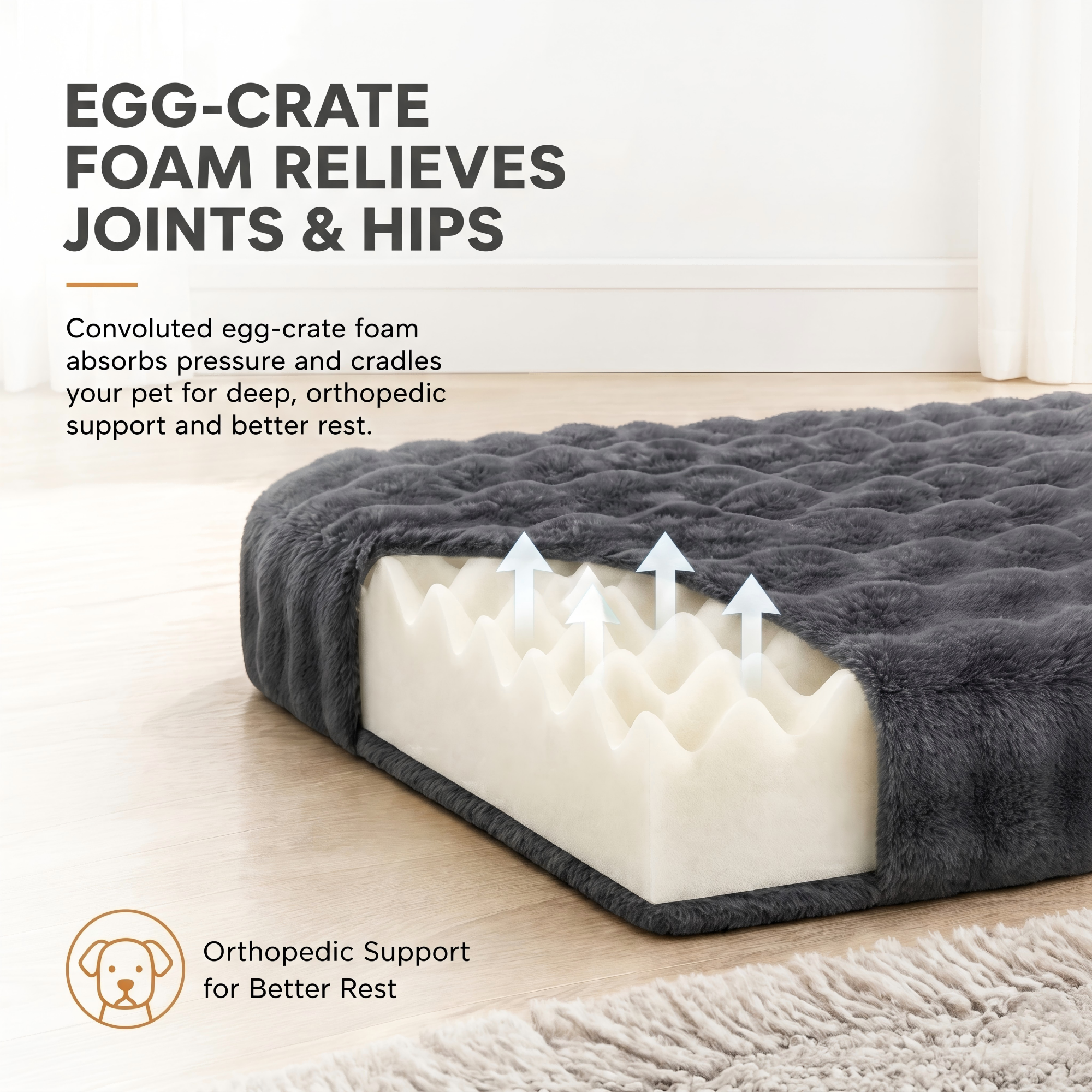 PAWZ Road Orthopedic Dog Bed with Waterproof Cover photo 8