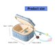 thumbnail image 3 of Portable Jewelry Storage Box Travel Bracelet Case Soft Interior Necklace Case Fabric Texture for Easy Organization, 3 of 4