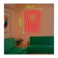 thumbnail image 2 of Letrero De Neón Para Dientes, Luz Decorativa Para Clínica Dental, Diente Y Cepillo, Lámpara De Consultorio Dental, Atenuador USB, 2 of 2