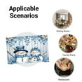 thumbnail image 5 of JOOCAR Snowman Winter Wonderland Linen Table Mats Set of 4 for Home Kitchen Table Decor 12x18 inch, 5 of 5