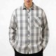 thumbnail image 2 of Mens Casual de Manga Corta Botón Abajo Camisas de Manga Larga a Damas Bolsillo Tee Cuello Turndown, 2 of 7
