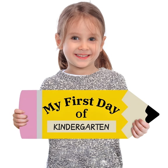 CCOCC 2026 New Double Sided First and Last Day of School Sign - 14X11 Inch Reusable Wooden Chalkboard for Preschool Kindergarten 1St 2Nd 3Rd 4Th 5Th 6Th Grade Photo Prop with Chalk Markers