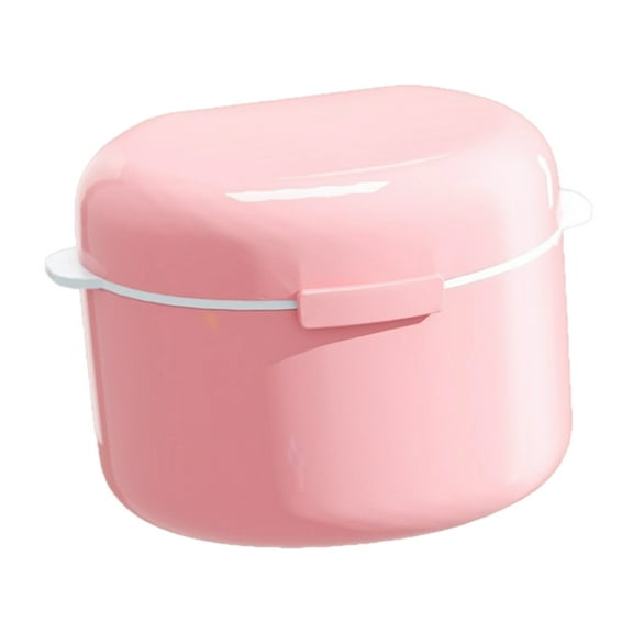 Full Denture Care Case With Integrated Cleaning Filter Portable Storage Design