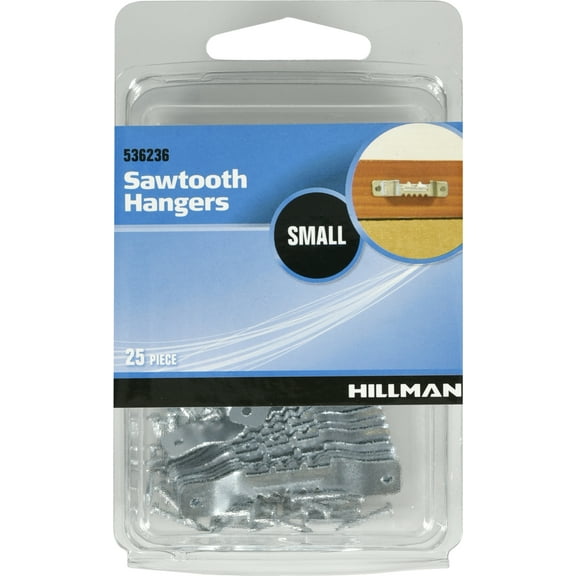 Hillman Sawtooth and Picture Hangers, Steel, Zinc Plated, 25 Piece