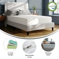thumbnail image 4 of Flash Furniture Cloud Green Tea Cooling Gel Memory Foam 10" Mattress Full (CLMFB3L10F), 4 of 13