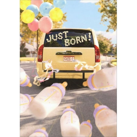 Avanti Press Just Born Minivan New Baby Congratulations