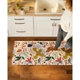 thumbnail image 3 of TOWN & COUNTRY LUXE Livie Floral Drip Everwash® Washable Multi-Use Decorative Rug, Kitchen Runner Rug, Low-Profile Door Mat, Bedroom Rug and Dorm Room Rug with Non-Slip Backing, Cream, 24"x72", 3 of 10