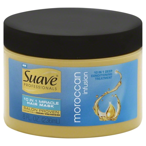 Suave Professionals Moroccan Infusion 10 in 1 Miracle Hair Mask, 8 fl oz