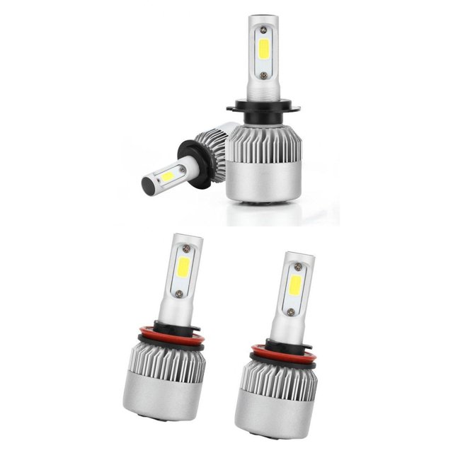 4pcs led lámpara de Faro 6000K Bombilla Conversión 72W 7200LM para Vehículos Zulema Faros delanteros de la linterna