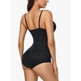 thumbnail image 2 of Women's Lace Bodysuit Tummy Control Shapewear with V-Neck and Backless Design, 2 of 6