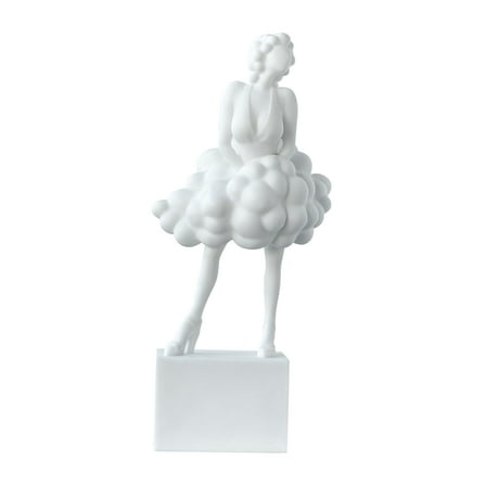 CC Home Furnishings Marble Stone Lady Figurine - 19.75" - White