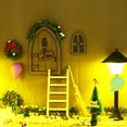 thumbnail image 4 of Hesroicy 1 juego de puerta para casa de muñecas, kit de decoración navideña para casa de hadas en miniatura, compacto y realista, para entretenimiento, 4 of 8