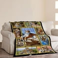 thumbnail image 2 of Yibo Tiger Blanket Tiger Cozy Fleece Flannel Blanket Plush Lightweight Blanket Tiger Decor Bedding Gifts for Men Women Girls Boys Kids Teens Adults for Couch Sofa Bed, 2 of 7