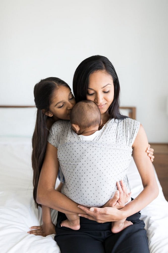 ergobaby aura wrap grey stripes