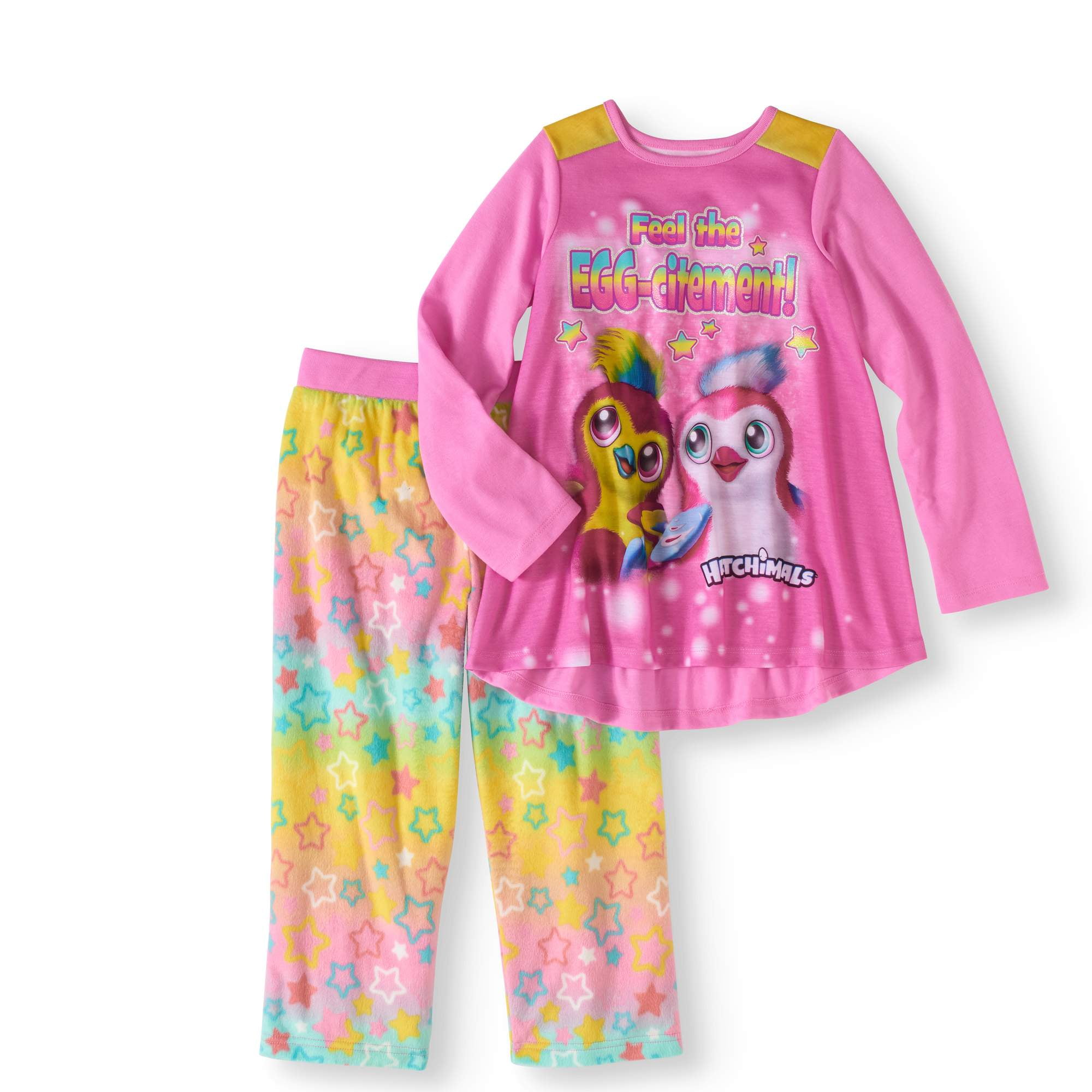Hatchimals Little//Big Girls Fleece One-Piece Costume Pajama