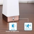 thumbnail image 4 of Table lamp, retro LED night light, bedside lamp with wireless PIR motion sensor, requires 3 AAA 1.5 V batteries, Plastic, White light, square, 4 of 4
