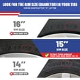 thumbnail image 6 of (Set of 4)15 inch Hubcaps for Toyota Prius/Prime 2016-2022,Wheel Rim Hub Cap Replacement Corolla Hybrid 2020-2024,ABS+PC Material,Chrome, 6 of 7