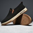 thumbnail image 4 of CANEMON Men's Canvas Slip-On Loafers, LY553, Black, US 6.5, 4 of 9