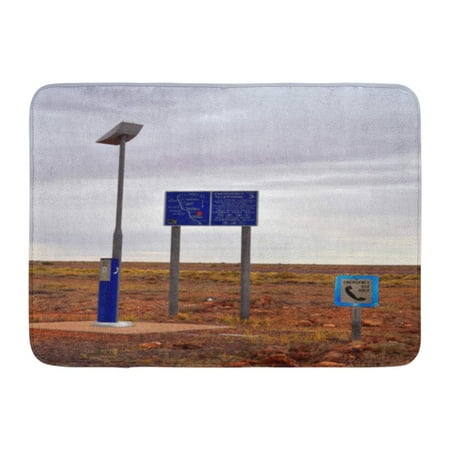 GODPOK Outback Call Australia Emergency Telephone Station on Stuart Highway Information Outdoors Rug Doormat Bath Mat 23.6x15.7 (Best Phone Card To Call Australia From Usa)
