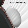 thumbnail image 6 of Florich Full Set Car Seat Covers, Premium Faux Leather Seat Protectors, Breathable Material Cushions Universal Fit for Most Cars, Black&RedLine, 6 of 9