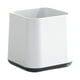 thumbnail image 2 of Vaso de plástico para cepillos de dientes | Vaso cuadrado para enjuague bucal para baño y aseo | Blanco o gris | Diseño compacto, 2 of 6