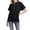A-Black1323, variant on Bibifish Womens Half Zip Hoodies Batwing Short Sleeve Hooded Sweatshirts Kangaroo Pocket Pullover DDaily Wear Tops