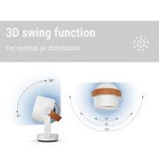 Stadler Form Fan Leo, Table Fan with 3D Swing, Remote, Timer, 26 Ft Range